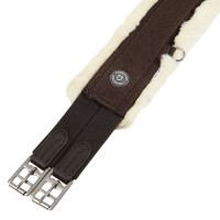 Nylon hindernisriem met synthetische wol Candice Equestro Donkerbruin Nylon hindernisriem met synthetische wol Candice Equestro Donkerbruin
