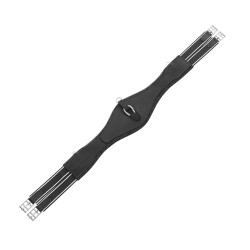 Leren hindernisriem gemodelleerd Equestro Zwart