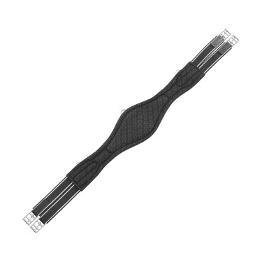 Leren hindernisriem gemodelleerd Equestro Zwart