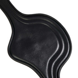 Singel met buikflap springen in leer Desiree Equestro Zwart