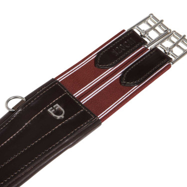 Leren hindernisriem met elastische banden Amelie Equestro Donkerbruin Leren hindernisriem met elastische banden Amelie Equestro Donkerbruin