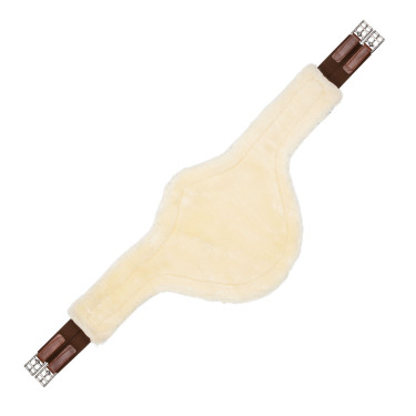 Spring-singel in leer met afneembare synthetische wol van Acavallo Cognac Bruin Spring-singel in leer met afneembare synthetische wol van Acavallo Cognac Bruin