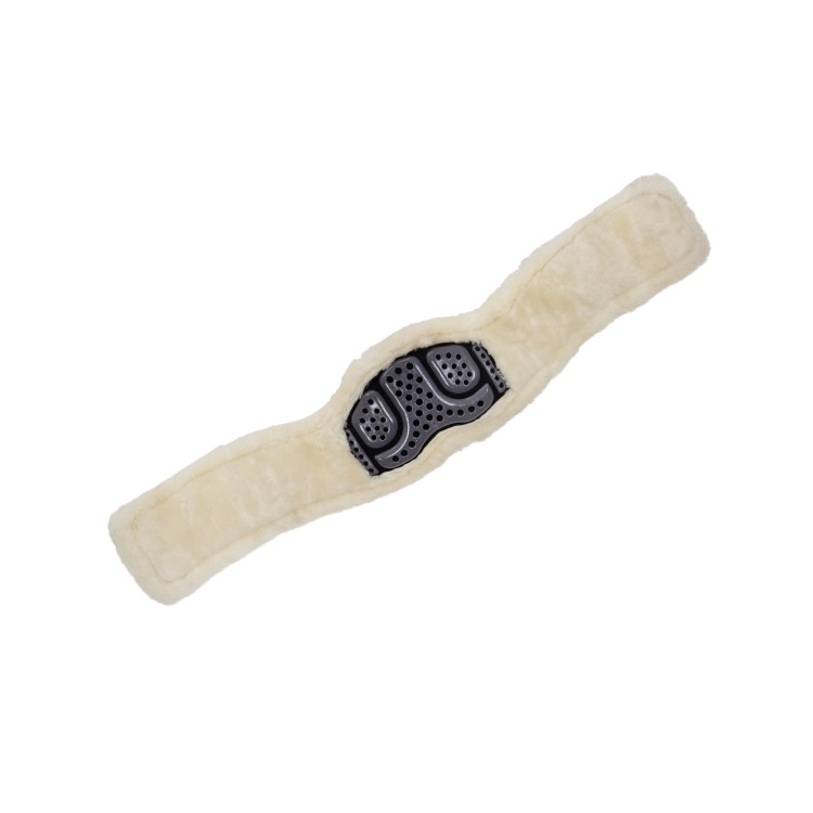 Korte singel van gel en PVC met roestvrijstalen gespen en ecologische wol Acavallo Korte singel van gel en PVC met roestvrijstalen gespen en ecologische wol Acavallo