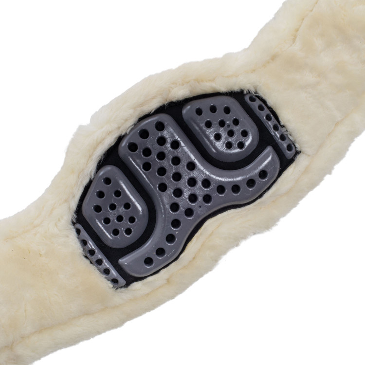 Korte singel van gel en PVC met roestvrijstalen gespen en ecologische wol Acavallo Korte singel van gel en PVC met roestvrijstalen gespen en ecologische wol Acavallo