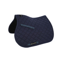 Tapis de selle obstacle en coton collection basique Equestro Marine
