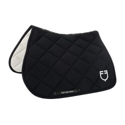 Zadeldoek springen in technische stof met geborduurd logo Black Line Edition Equestro Marine Marineblauw Zadeldoek springen in technische stof met geborduurd logo Black Line Edition Equestro Marine Marineblauw