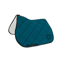 Zadeldekje springen in technische stof met GP Equestro-logo Petrol / zwart Blauw Zadeldekje springen in technische stof met GP Equestro-logo Petrol / zwart Blauw