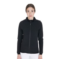 Aangepaste softshell-jas met fleecevoering voor dames Gardena Equestro Zwart