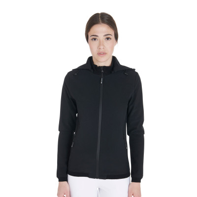 Aangepaste softshell-jas met fleecevoering voor dames Gardena Equestro Zwart