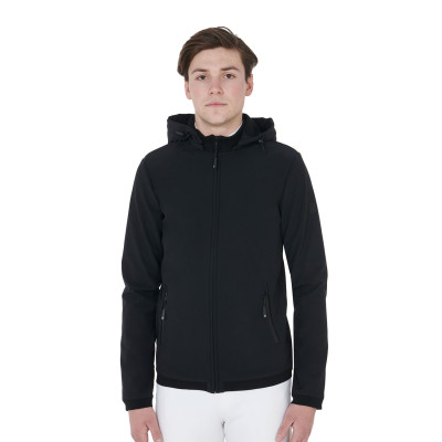 Aangepaste softshell-jas voor heren met fleecevoering Livigno Equestro Zwart