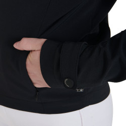 Technisch softshelljack voor kinderen Equestro Zwart