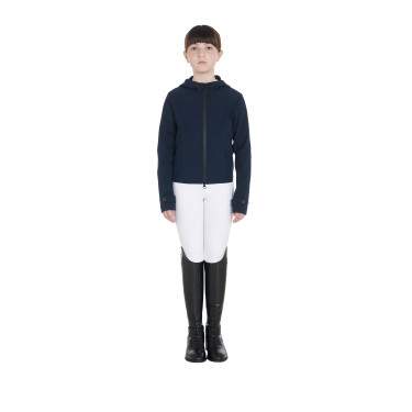 Technisch softshelljack voor kinderen Equestro Marine Marineblauw