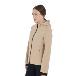 Veste softshell ajustée femme avec poches dissimulées Equestro Beige