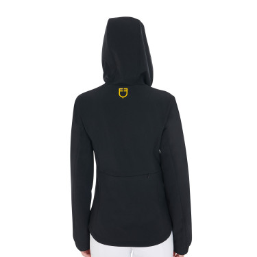 Aangesloten softshell damesjas met verborgen zakken Equestro Zwart
