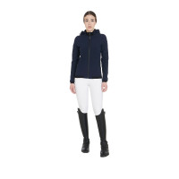 Aangepaste softshell-jas met fleecevoering voor dames Gardena Equestro Zwart Aangepaste softshell-jas met fleecevoering voor dames Gardena Equestro Zwart