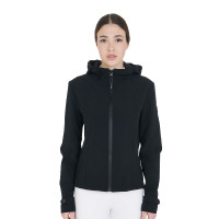 Aangesloten softshell-jas met winddichte rits voor dames Equestro Zwart