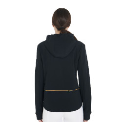 Aangesloten softshell-jas met winddichte rits voor dames Equestro Zwart