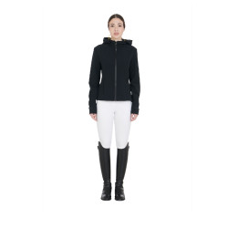 Aangesloten softshell-jas met winddichte rits voor dames Equestro Zwart