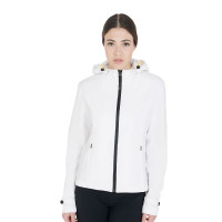 Aangesloten softshell-jas met winddichte rits voor dames Equestro Blanc antique