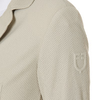 Wedstrijdjas dames geperforeerd 4 knopen Equestro Zwart