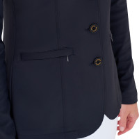 Wedstrijdjas dames met contrasterend geborduurd logo Equestro Marineblazer Marineblauw Wedstrijdjas dames met contrasterend geborduurd logo Equestro Marineblazer Marineblauw