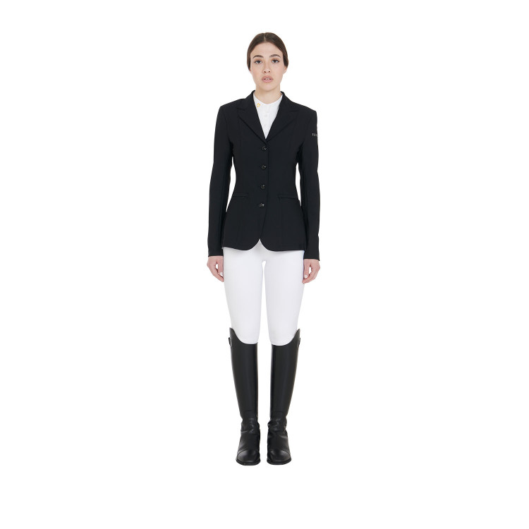 Wedstrijdjasje dames met anatomische snit 4 knopen Active Equestro Wedstrijdjasje dames met anatomische snit 4 knopen Active Equestro