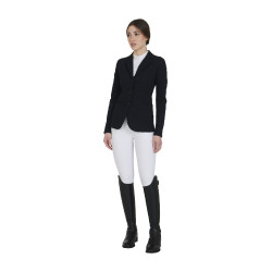 Wedstrijdjas met 3 knopen dames Elegance Equestro Zwart