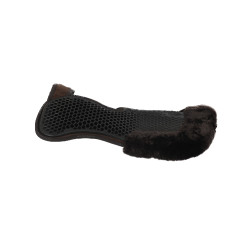 Schokdemper achter van suède met schapenvacht en voor van gel Acavallo Bruin / bruin