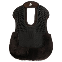 Schokdemper achter van suède met schapenvacht en voor van gel Acavallo Zwart / wit Schokdemper achter van suède met schapenvacht en voor van gel Acavallo Zwart / wit