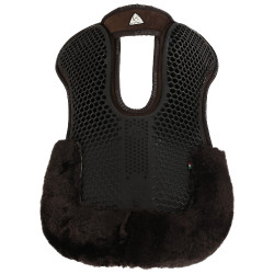 Schokdemper achter van suède met schapenvacht en voor van gel Acavallo Bruin / bruin