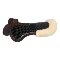 Schokdemper achter van suède met schapenvacht en voor van gel Acavallo Bruin / naturel Schokdemper achter van suède met schapenvacht en voor van gel Acavallo Bruin / naturel