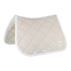 Tapis de selle obstacle en tissu technique White Line Edition Equestro Beige