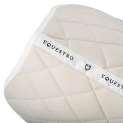 Tapis de selle obstacle en tissu technique White Line Edition Equestro Beige