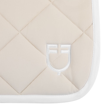 Tapis de selle obstacle en tissu technique White Line Edition Equestro Beige