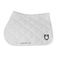 Zadeldekje springen van technische stof White Line Edition Equestro Wit Zadeldekje springen van technische stof White Line Edition Equestro Wit