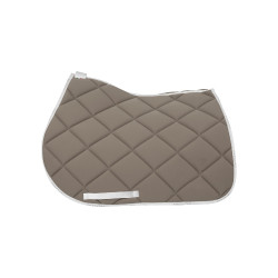 Zadeldekje springen in ademende technische stof GP Equestro Terra / wit Bruin