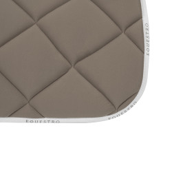 Zadeldekje springen in ademende technische stof GP Equestro Terra / wit Bruin