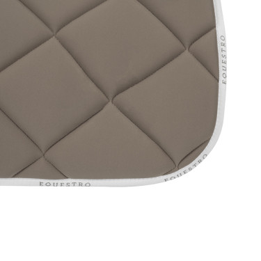 Zadeldekje springen in ademende technische stof GP Equestro Terra / wit Bruin