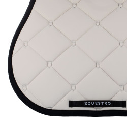 Tapis de selle obstacle en tissu technique Black Line Edition Equestro Beige