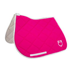 Zadeldekje springen in technische stof met GP Equestro-logo Fuchsia / wit Roze Zadeldekje springen in technische stof met GP Equestro-logo Fuchsia / wit Roze