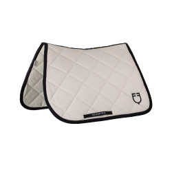 Zadeldoek springen in technische stof met geborduurd logo Black Line Edition Equestro