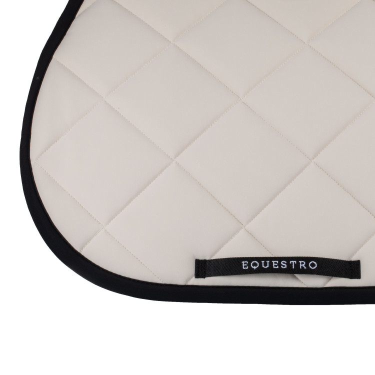 Zadeldoek springen in technische stof met geborduurd logo Black Line Edition Equestro Zadeldoek springen in technische stof met geborduurd logo Black Line Edition Equestro