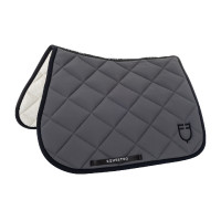 Zadeldoek springen in technische stof met geborduurd logo Black Line Edition Equestro Marine Marineblauw Zadeldoek springen in technische stof met geborduurd logo Black Line Edition Equestro Marine Marineblauw