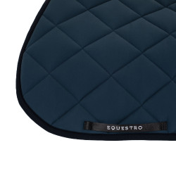 Zadeldoek springen in technische stof met geborduurd logo Black Line Edition Equestro Marine Marineblauw Zadeldoek springen in technische stof met geborduurd logo Black Line Edition Equestro Marine Marineblauw