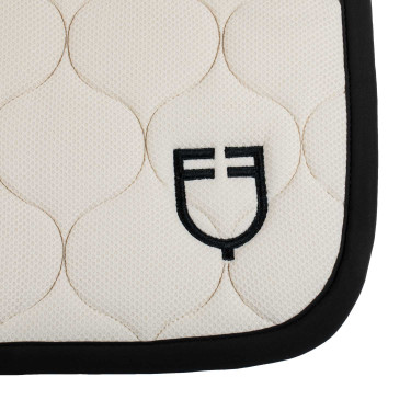 Zadeldek springen van gaasstof Black Line Edition Equestro Crème brulé Beige