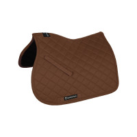 Zadeldek springen in katoen collectie basic Equestro Bruin