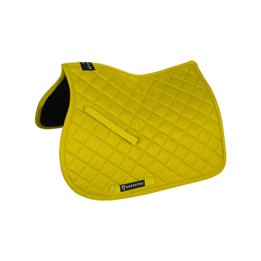 Zadeldek springen in katoen collectie basic Equestro Geel