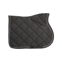 Zadeldek springen in katoen met biesjes en logo Diamond Equestro Grijs