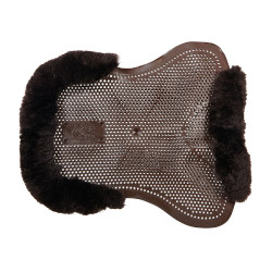Gel schokdemper pony met uitsnijding en rand van schapenvacht Classic Acavallo Bruin / bruin Gel schokdemper pony met uitsnijding en rand van schapenvacht Classic Acavallo Bruin / bruin