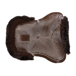 Gel schokdemper pony met uitsnijding en rand van schapenvacht Classic Acavallo Bruin / bruin Gel schokdemper pony met uitsnijding en rand van schapenvacht Classic Acavallo Bruin / bruin
